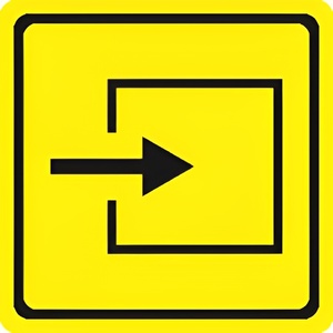 Тактильный знак (вход в помещение) 150х150 - fgospostavki.ru - Зеленогорск