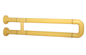 Поручень неоткидной двухопорный с антибактериальным покрытием (желтый) - fgospostavki.ru - Зеленогорск