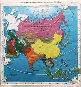 Пособие "Политико-административная карта Азии с краткой справкой о странах" - fgospostavki.ru - Зеленогорск