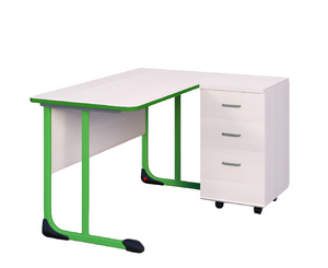 Стол учителя с тумбой с антивандальной кромкой - fgospostavki.ru - Зеленогорск