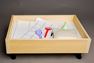 Игровой набор для экспериментов с песком "Песочница" (бук) - fgospostavki.ru - Зеленогорск