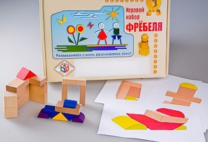 Игровой набор Фребеля "Конструктор деревянный без соединений-2" (Серия "Эксперимент") - fgospostavki.ru - Зеленогорск