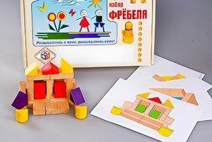 Игровой набор Фребеля "Конструктор деревянный без соединений-4" (Серия "Эксперимент") - fgospostavki.ru - Зеленогорск