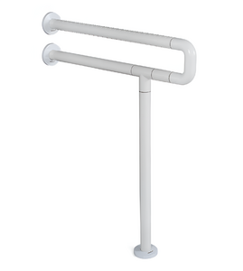 Поручень напольно-настенный с антибактериальным покрытием (белый) - fgospostavki.ru - Зеленогорск