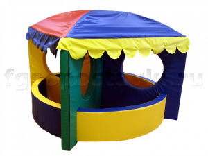 Сухой бассейн-трансформер "Карусель" 6 элементов с шариками - fgospostavki.ru - Зеленогорск