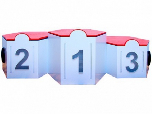 Электрифицированный интерактивный наградной пьедестал "Первый, второй, третий" - fgospostavki.ru - Зеленогорск