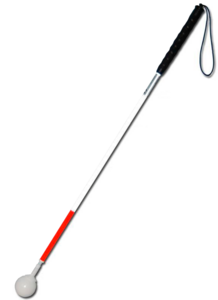 Трость телескопическая графитовая с вращающимся наконечником в виде шара - fgospostavki.ru - Зеленогорск