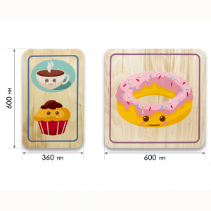 Набор стеновых панелей «Милая еда - Завтрак» - fgospostavki.ru - Зеленогорск