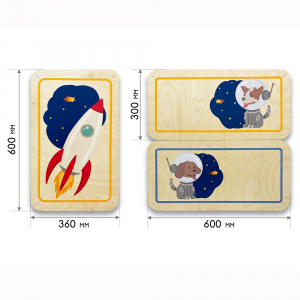 Набор стеновых панелей «Мы в Космосе - Белка и Стрелка» - fgospostavki.ru - Зеленогорск