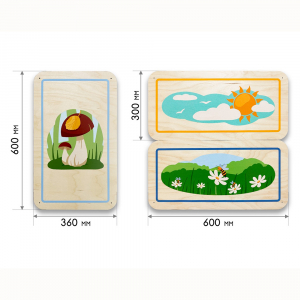 Набор стеновых панелей «Природа нашего края - Прогулка» - fgospostavki.ru - Зеленогорск