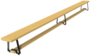 Скамейка гимнастическая (металлические ножки, лак) (3,0 м)  - fgospostavki.ru - Зеленогорск