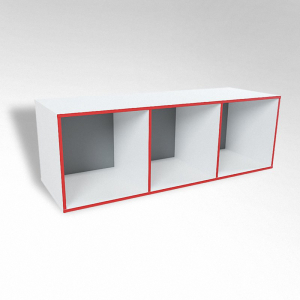 Открытая настенная полка-3-х секционная ТР3 ЛДСП  - fgospostavki.ru - Зеленогорск