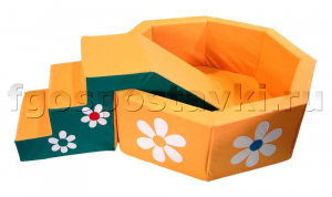 Бассейн "Ромашка" восьмигранный со ступенькой - fgospostavki.ru - Зеленогорск