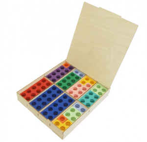 Нумирошка. Набор цветных пластиковых форм 80 шт. в коробке по методике Нумикон - fgospostavki.ru - Зеленогорск