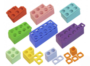 Нумирошка. Набор цветных пластиковых форм 100 шт. по методике Нумикон - fgospostavki.ru - Зеленогорск