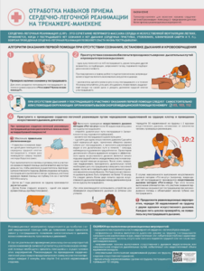 Стенд "Отработка приемов сердечно-легочной реанимации на тренажере-манекене" - fgospostavki.ru - Зеленогорск