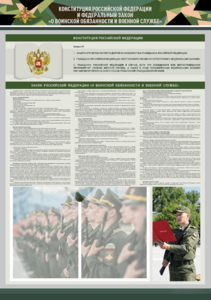 Стенд-уголок "Конституция Российской Федерации и Федеральный закон "О воинской обязанности и военной службе" - fgospostavki.ru - Зеленогорск