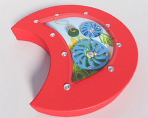 Настенный игровой модуль в виде части гусеницы с весами - fgospostavki.ru - Зеленогорск