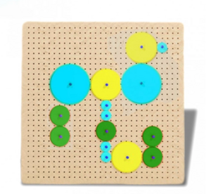 Тактильно-развивающая панель с разноцветными шестеренками - fgospostavki.ru - Зеленогорск