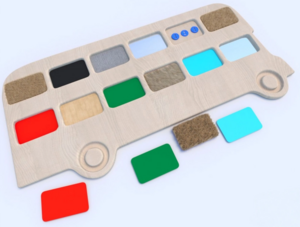 Тактильные разноцветные дощечки «Автобус» - fgospostavki.ru - Зеленогорск