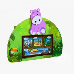 Сенсорный настенный коррекционно-развивающий комплекс Бегемотик - fgospostavki.ru - Зеленогорск