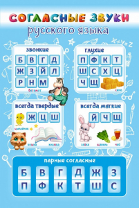 Стенд "Согласные русского языка" - fgospostavki.ru - Зеленогорск