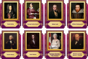 Стенд "Портреты великих британцев" - fgospostavki.ru - Зеленогорск