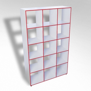 Шкаф открытый многосекционный ТР15 ЛДСП  - fgospostavki.ru - Зеленогорск