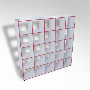 Шкаф открытый многосекционный ТР25 ЛДСП - fgospostavki.ru - Зеленогорск