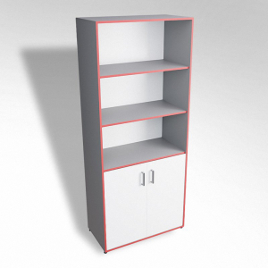 Шкаф широкий открытый с закрытой тумбой ТР2 ЛДСП - fgospostavki.ru - Зеленогорск