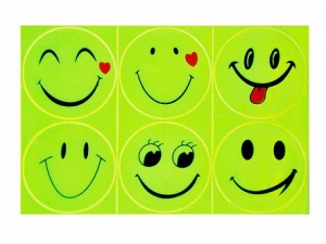 Комплект световозвращающих наклеек "Смайлики" - fgospostavki.ru - Зеленогорск