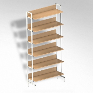  Стеллаж на металлокаркасе односторонний - fgospostavki.ru - Зеленогорск