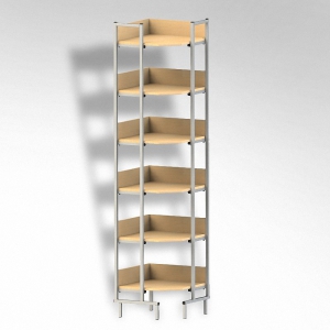 Стеллаж на металлокаркасе угловой - fgospostavki.ru - Зеленогорск