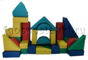 Мягкий модуль-конструктор "Стройка" (26 элементов) - fgospostavki.ru - Зеленогорск