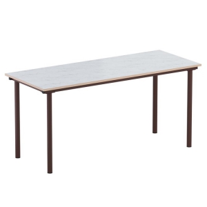 Стол обеденный 6-местный под скамейки на круглой трубе - fgospostavki.ru - Зеленогорск