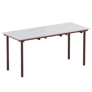 Стол обеденный 6-местный под табуретки на круглой трубе - fgospostavki.ru - Зеленогорск