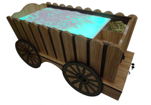 Стилизованный световой стол "Телега" - fgospostavki.ru - Зеленогорск