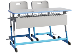 Парта NOMAD V двухместная регулируемая по высоте с антивандальной кромкой - fgospostavki.ru - Зеленогорск