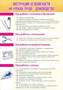 Стенд "Инструкция безопасности на уроках труда №1" - fgospostavki.ru - Зеленогорск