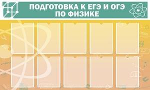 Стенд "Подготовка к ЕГЭ и ОГЭ по физике (10 карманов)" - fgospostavki.ru - Зеленогорск
