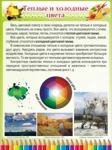 Стенд "Теплые и холодные цвета" - fgospostavki.ru - Зеленогорск