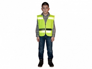 Световозвращающий жилет на молнии для пешеходов - fgospostavki.ru - Зеленогорск