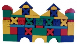 Мягкий модуль-конструктор "Замок" (46 элементов) - fgospostavki.ru - Зеленогорск