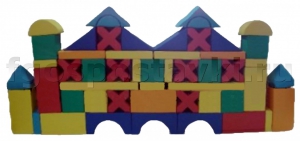 Мягкий модуль-конструктор "Замок" (52 элемента) - fgospostavki.ru - Зеленогорск