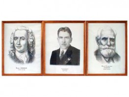 "Портреты выдающихся биологов" (деревянная рамка, под стеклом) - fgospostavki.ru - Зеленогорск