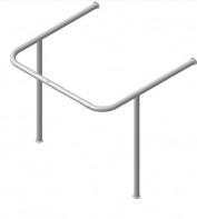 Поручень для раковины, опорой к стене (750 x 550 x 750 миллиметров) - fgospostavki.ru - Зеленогорск