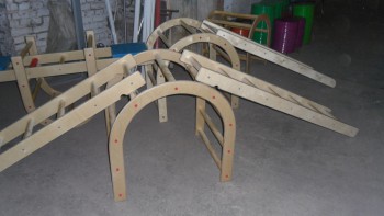 Лестница навесная с зацепами (420*2280 миллиметров, дерево) - fgospostavki.ru - Зеленогорск