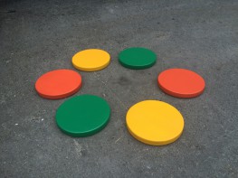 Диски цветные амортизационные деревянные (комплект 6 штук) - fgospostavki.ru - Зеленогорск