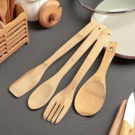 Набор кухонных принадлежностей (дерево) - fgospostavki.ru - Зеленогорск