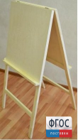 Мольберт двухсторонний деревянный Хлопушка - fgospostavki.ru - Зеленогорск